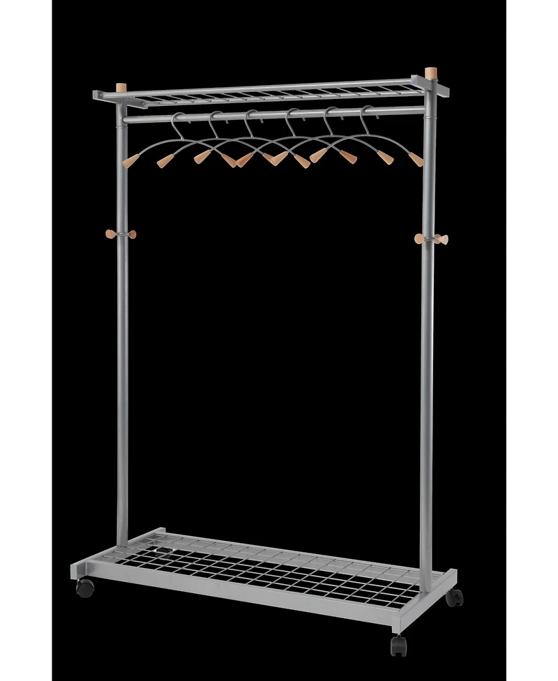 Alba Lux Mobile Garment Rack with 6 Hangers