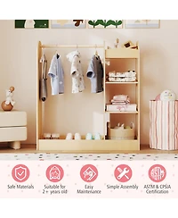 Sugift Kids Dress Up Storage with Mirror
