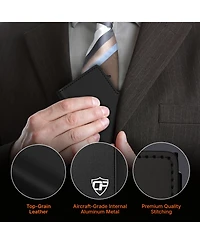 Conceal Plus Men's Wallet for Men, Pop Up Credit Card Holder - Rfid Blocking, Slim Minimalist Case Lifetime Warranty