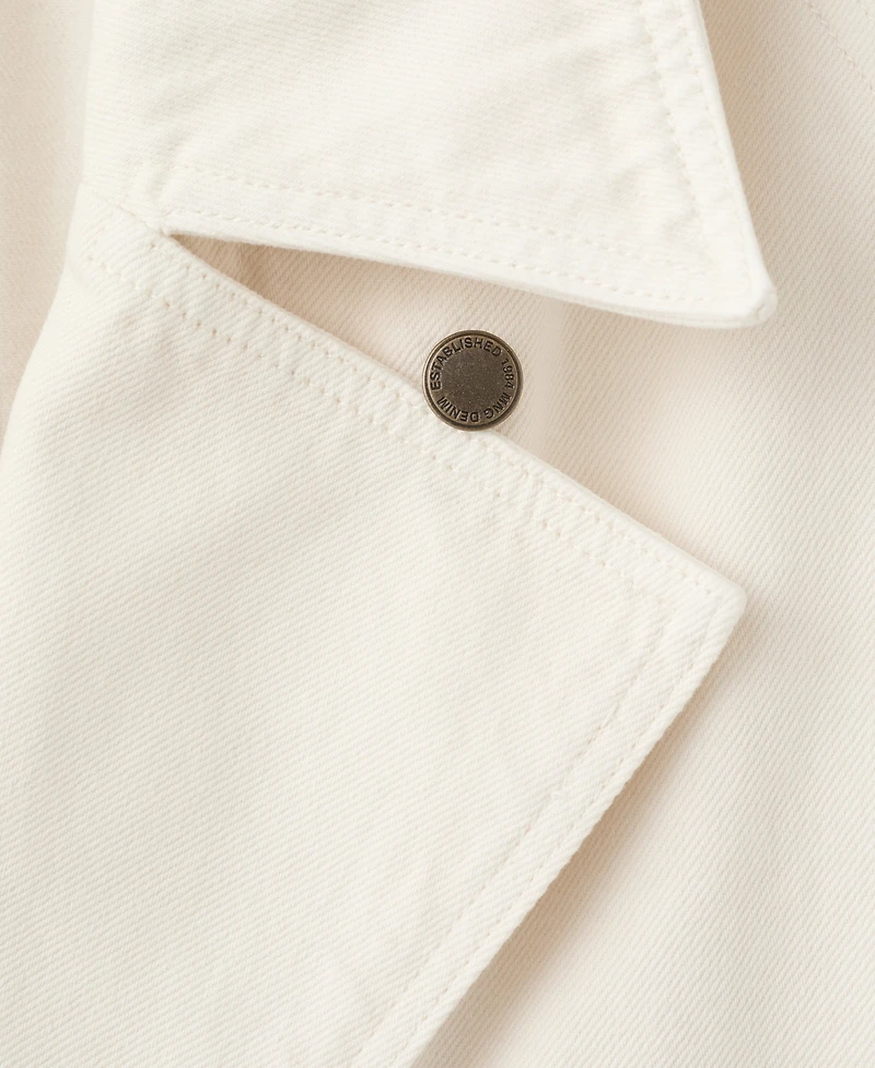 Mango Women's Belted Denim Trench Coat