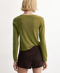 Mango Women's Long-Sleeve Knitted Sweater