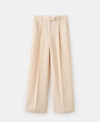 Mango Women's Low-Rise Lyocell Pants