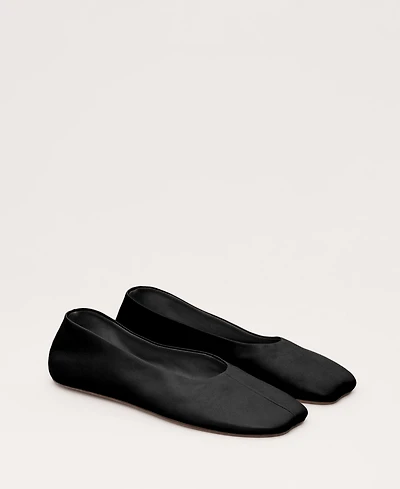 Mango Women's Leather Ballet Flats
