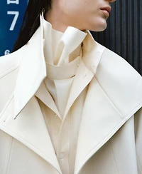 Mango Women's Pockets Funnel Neck Parka