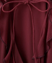 Mango Women's Long Ruffled Dress