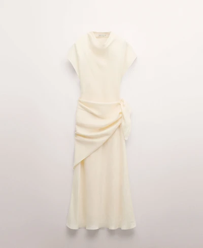 Mango Women's Matching Scarf Lyocell Dress