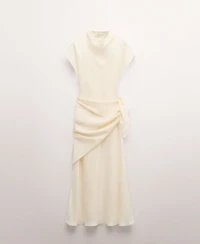 Mango Women's Matching Scarf Lyocell Dress