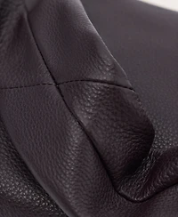 Mango Women's Oval Leather Shoulder Bag
