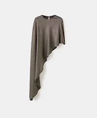 Mango Women's Asymmetrical Lurex Cape
