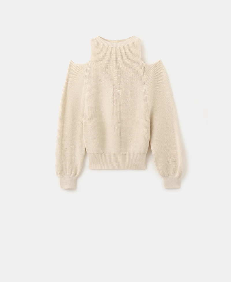 Mango Women's Off-The-Shoulder Knitted Sweater