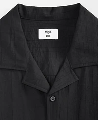 Mode of One Men's Short-Sleeve Relaxed-Fit Crinkled Shirt, Macy's Exclusive