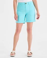 Style & Co Women's Cuffed Utility Shorts, Macy's Exclusive