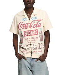 Lucky Brand Men's Short-Sleeve Coca Cola Print Shirt