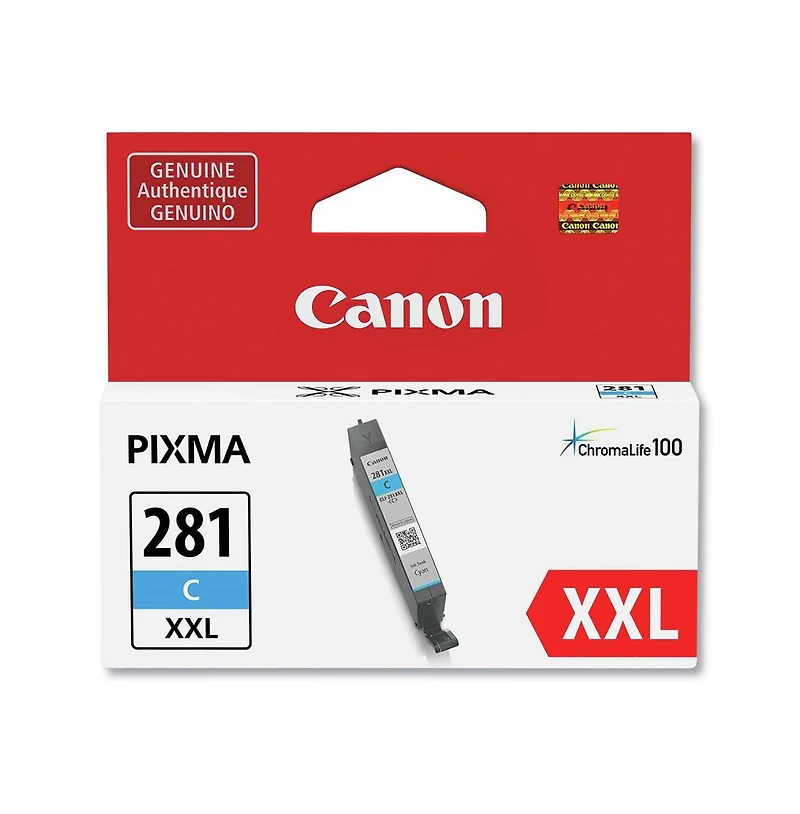 Canon Cli-281 Xxl Cyan Ink Tank for Select Pixma Tr, Ts Series Printers - 11.7ml