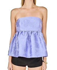 endless rose Women's Jacquard Babydoll Tube Top