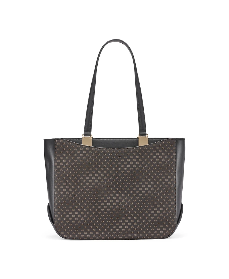 Calvin Klein Akari Large Signature Tote Bag