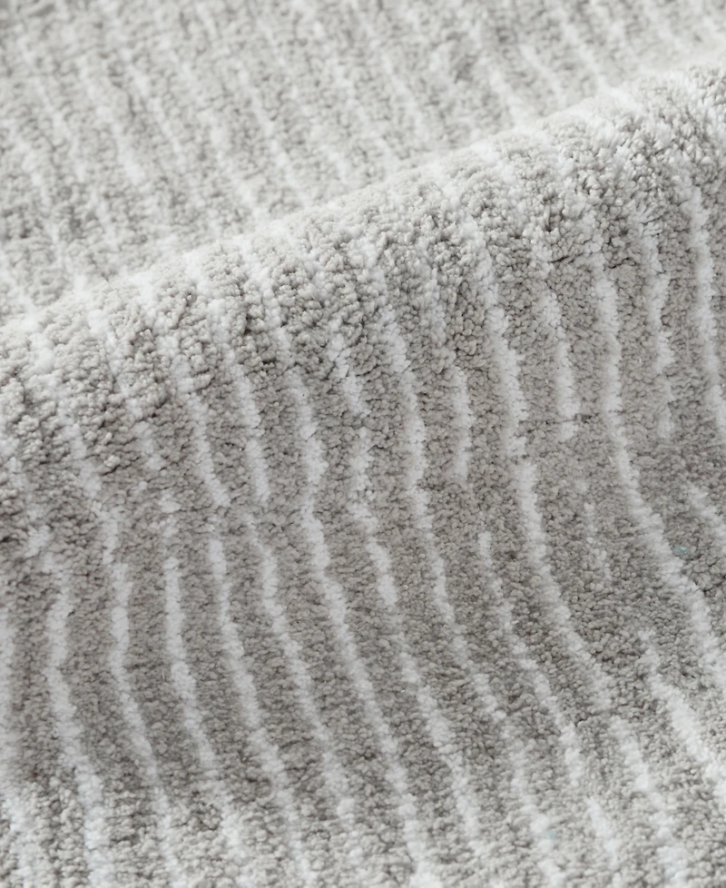 ienjoy Home Pinstripe Cotton Bath Mat, 34" x 21"