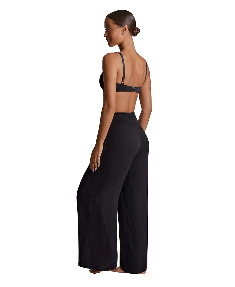 Lauren Ralph Rayon Smocked Pant