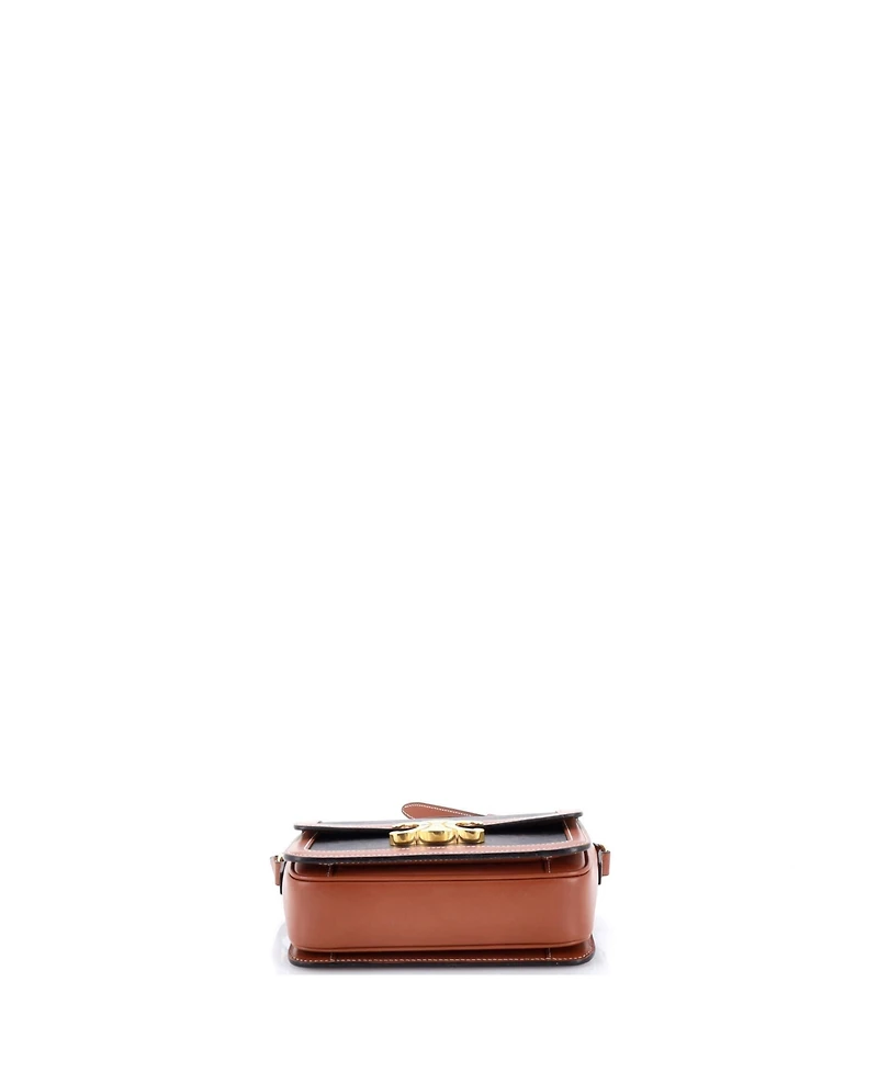 Pre-Owned Celine Teen Triomphe Shoulder Bag Triomphe Coated Canvas