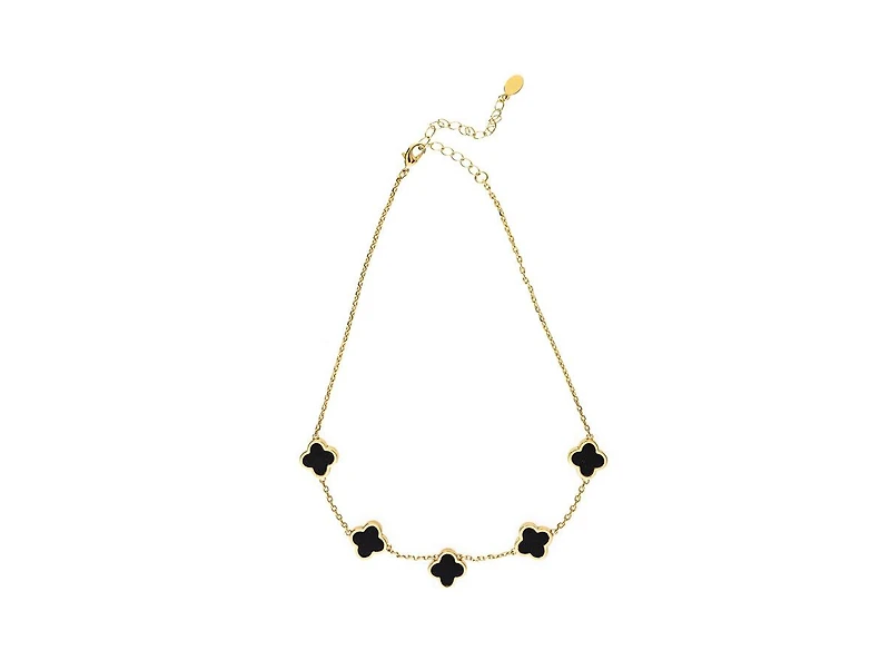 Rivka Friedman 18K Gold Plated Flower Station Necklace