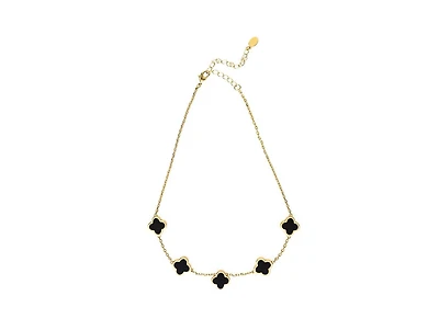 Rivka Friedman 18K Gold Plated Flower Station Necklace