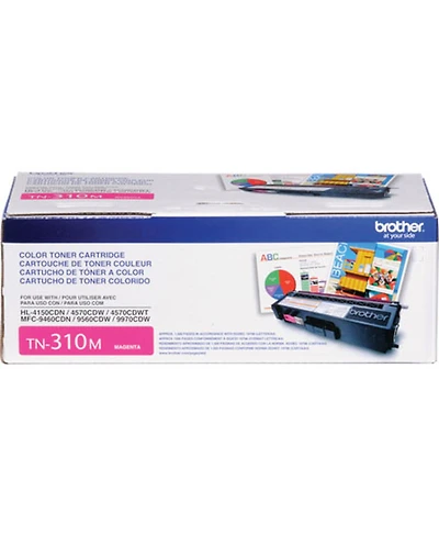 Brother Brother Genuine TN310M Color Laser Magenta Toner Cartridge