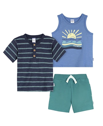 Gerber Toddler Boys 3-Piece T-Shirts and Shorts