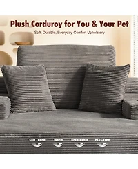 Xizzi Chaise Lounge Chair, Oversized Plush Upholstered Boneless Sofa Bed, Deep Seat Sleeper Cloud Couch for Living Room, No Assembly Required