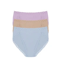 Natori Women's Bliss Supima Cotton French Cut Briefs 3-Pack