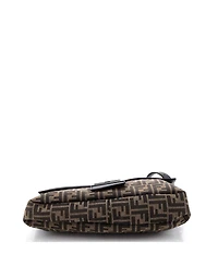 Pre-Owned Fendi Large Baguette Nm Bag Zucca Canvas with Leather