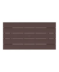 WestinTrends Outdoor Modern Hdpe 66" Wide Rectangle Patio Dining Table for 6