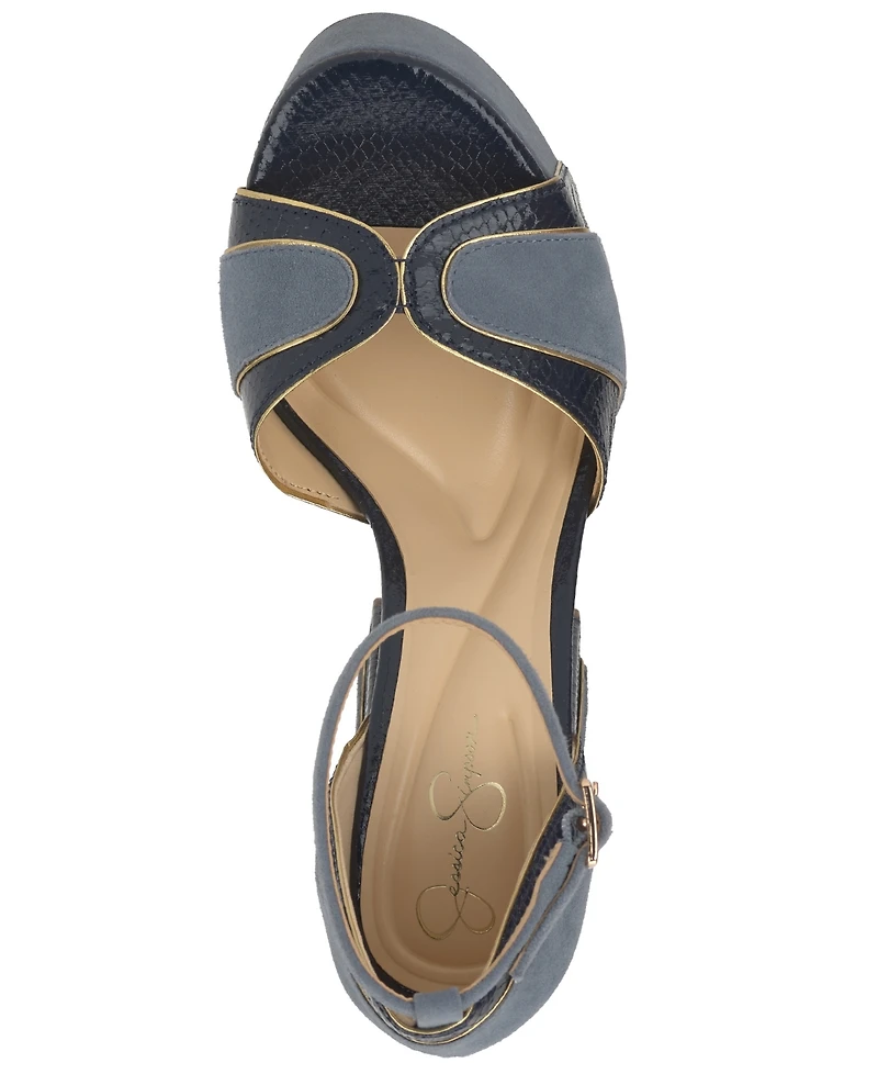 Jessica Simpson Women's Avele Platform Block Heel Dress Sandals