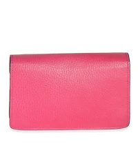 Pre-Owned Gucci Pink Dollar Calfskin Crystal Super Mini Dionysus Flap