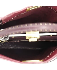 Pre-Owned Fendi Medium Selleria Peekaboo Bag Leather
