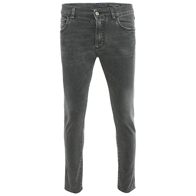 Pre-Owned Dolce & Gabbana Men's Faded Denim Slim Fit Jeans
