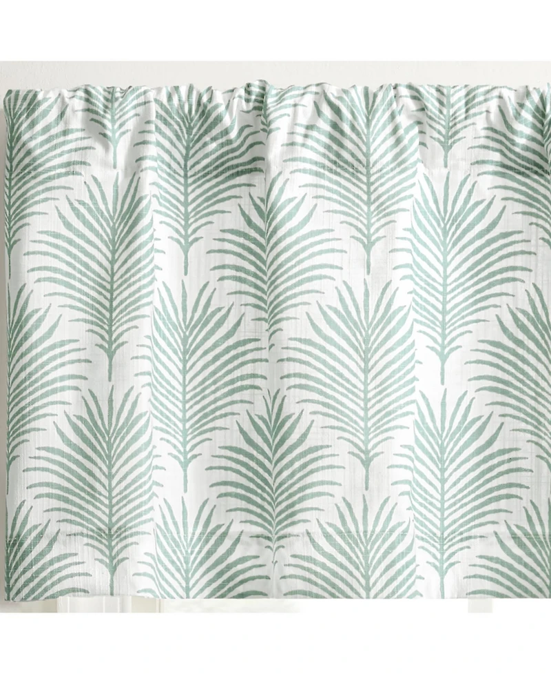 Ellis Curtain Palmetto 100% Cotton Tailored Rod Pocket Valance