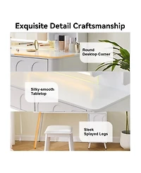 Rainsken Modern Makeup Vanity Desk