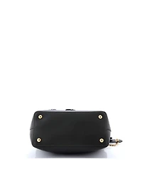 Pre-Owned Fendi Small Flowerland DotCom Convertible Satchel Embellished Leather