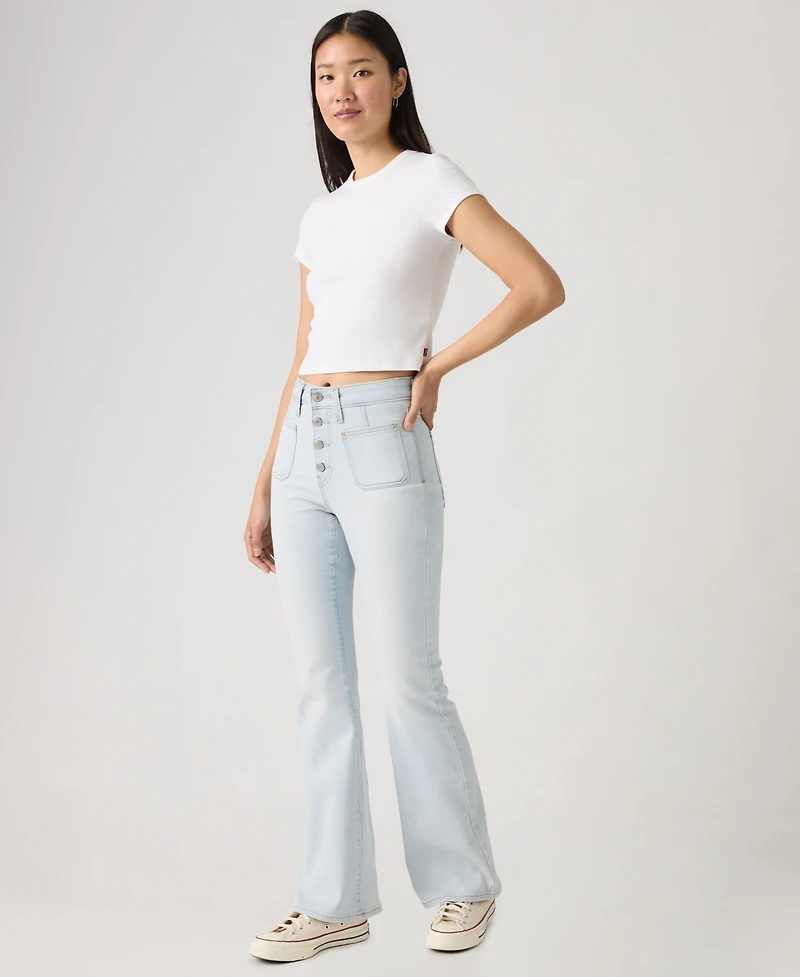 Levi's Women's 726 Patch Pocket High Rise Slim Fit Flare Jeans