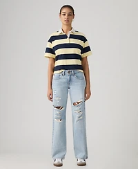 Levi's Women's Super-Low Double-Button Relaxed-Fit Denim Jean