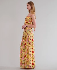 julia jordan Women's Square Neck Maxi Dress