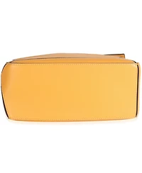 Pre-Owned Loewe Yellow Grained Calfskin Small Puzzle Bag