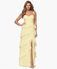 Xscape Petite Sleeveless Sweetheart Neck Long Gown