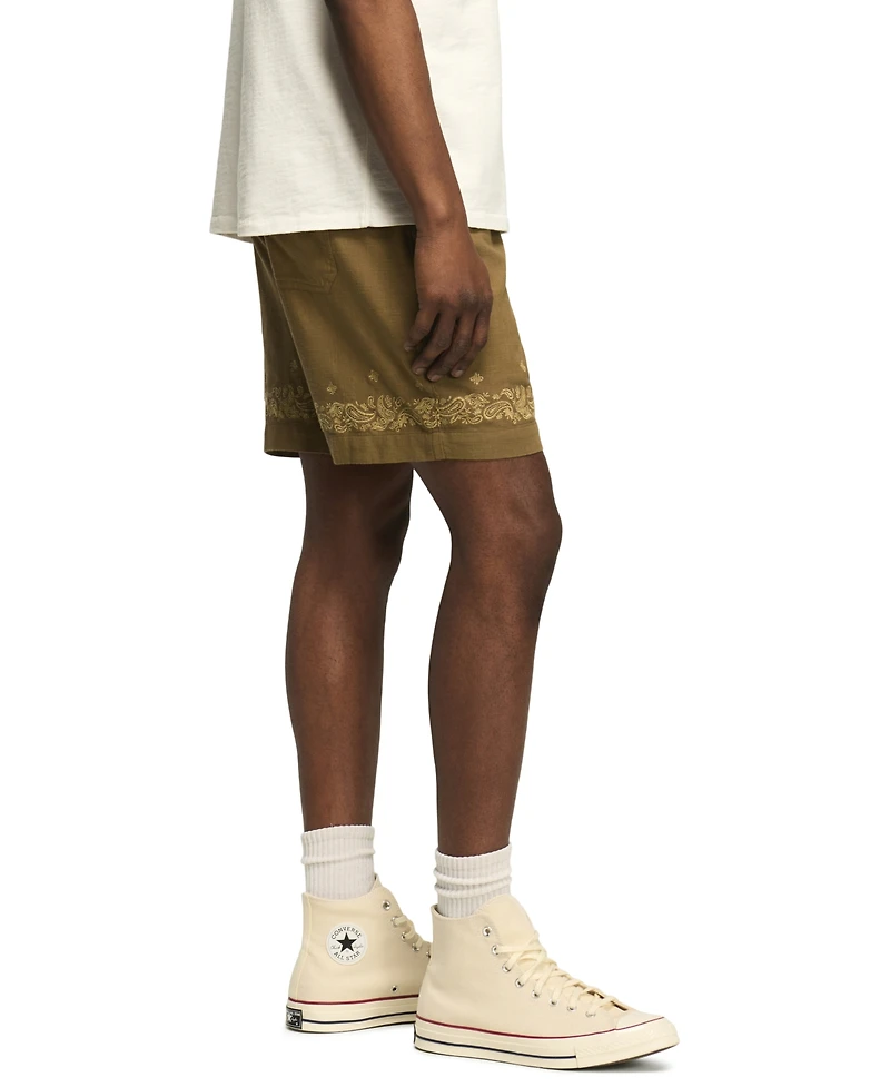 Lucky Brand Men's Eyelet Bandana Casual Shorts