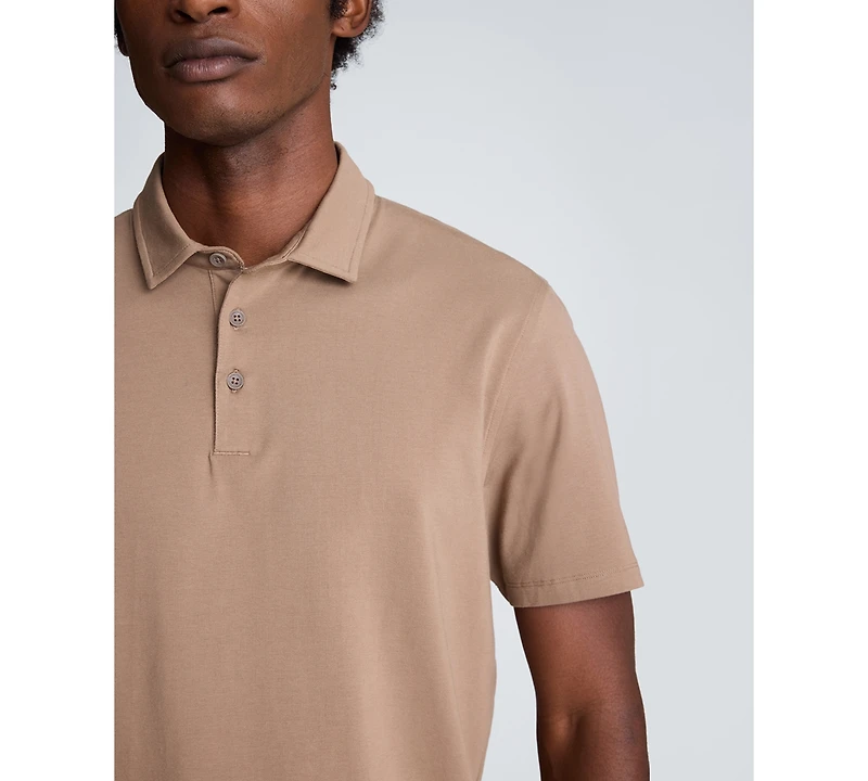 Kenneth Cole Men's Short-Sleeve Collared Slim Fit Polo T-Shirt