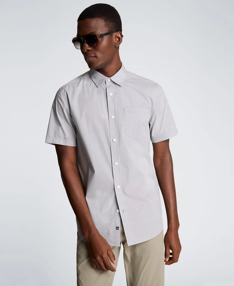 Kenneth Cole Men's Short-Sleeve Slim Fit Shirt