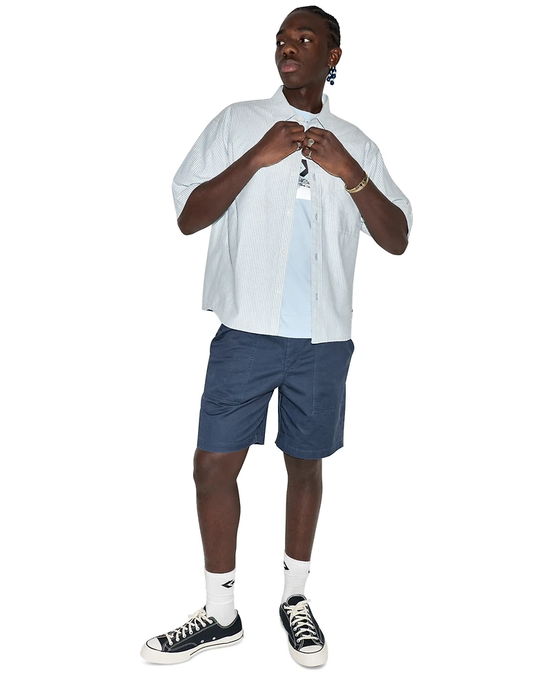 Converse Men's Regular-Fit Short-Sleeve Collared Shirt