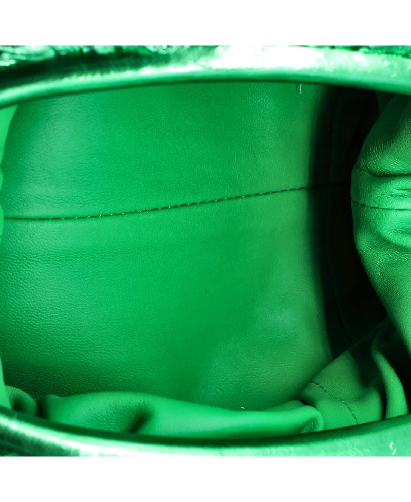 Pre-Owned Bottega Veneta Mini The Pouch Intrecciato Nappa