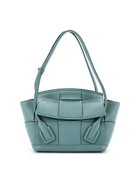 Pre-Owned Bottega Veneta Small Arco Bag Maxi Intrecciato Leather