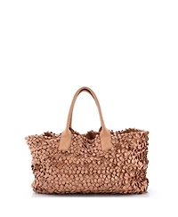 Pre-Owned Bottega Veneta Large Poussin Paillettes Cabat Handbag Intrecciato Nappa